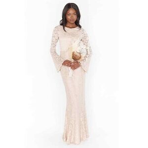 NWOT Show Me Your MUMU Natalie lace maxi gown size XS